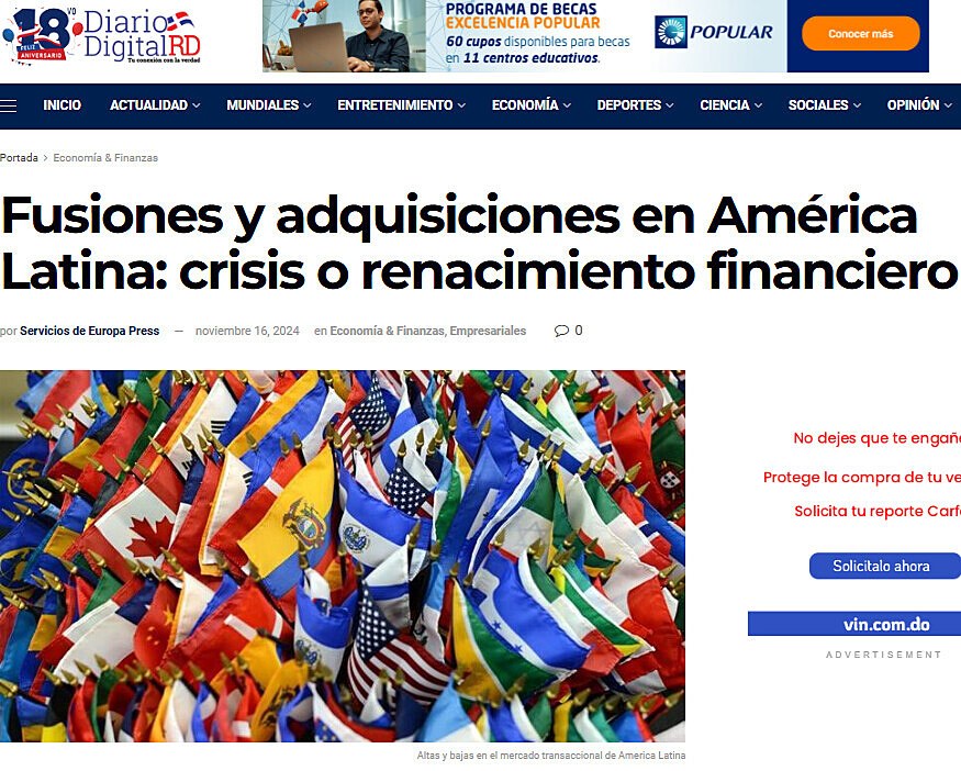 Fusiones y adquisiciones en Amrica Latina: crisis o renacimiento financiero